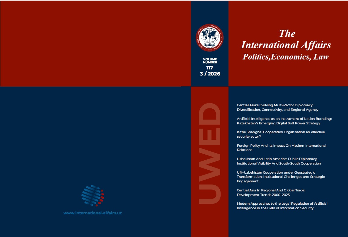 The International Affairs: Politics, Economics, Law3 /2026