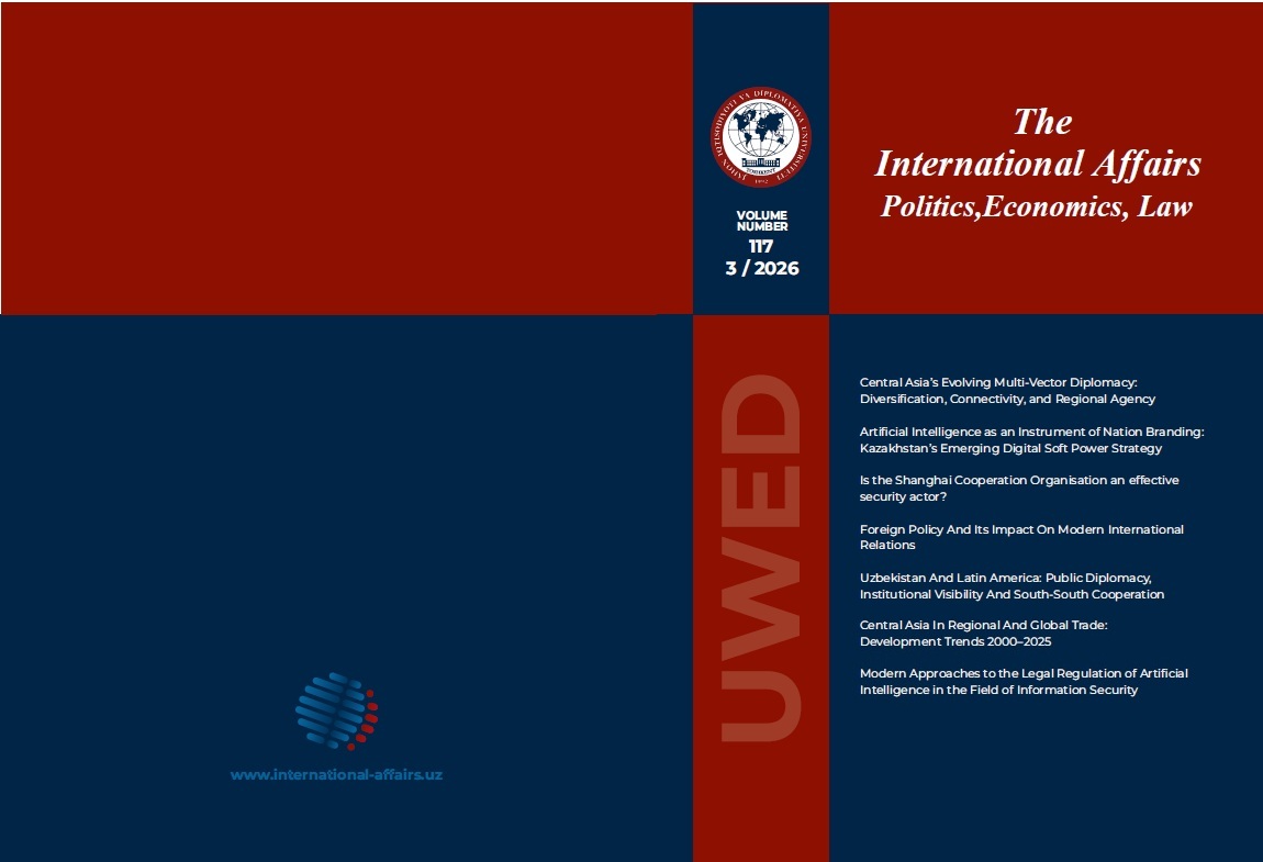 The International Affairs: Politics, Economics, Law3 /2026